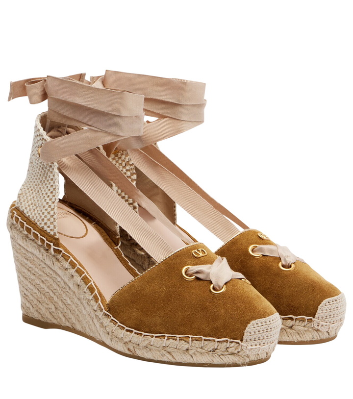Photo: Valentino Garavani Resort suede espadrille wedges