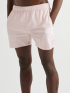 Onia - Straight-Leg Mid-Length Crinkled Swim Shorts - Pink