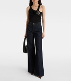 Coperni Belt Stiletto leather slingback pumps