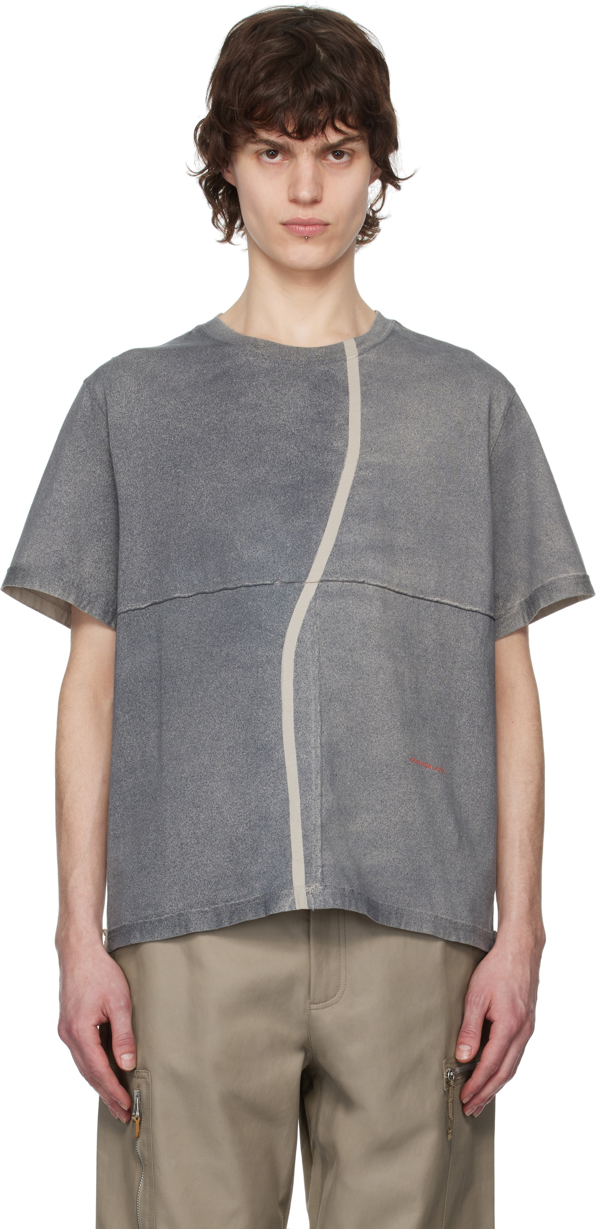 Eckhaus Latta SSENSE Exclusive Purple Lapped T-Shirt Eckhaus
