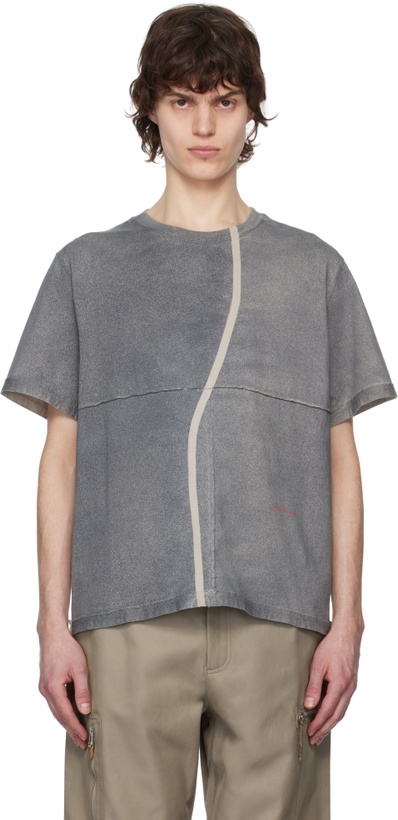 Photo: Eckhaus Latta Gray Lapped T-shirt
