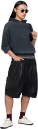 LU'U DAN Gray Slouch Hoodie