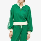 Adidas Women's Adicolor 70s Blouson Track Top in Green
