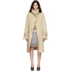 TOTEME Beige Oversized Cotton Trench Coat