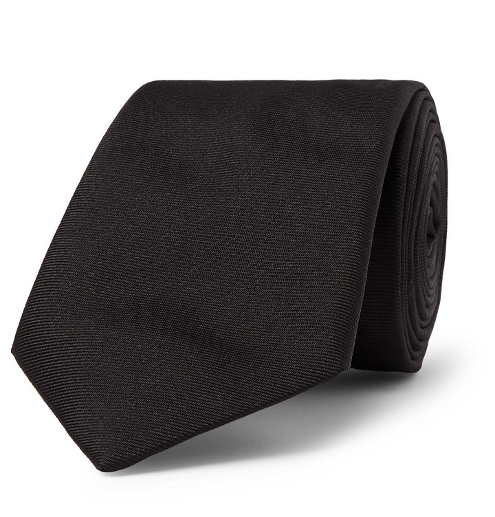 Photo: Givenchy - 6cm Logo-Embroidered Silk-Twill Tie - Black