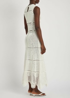 Erdem Scalloped Crochet Cotton Maxi Dress Ivory