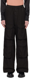 Dries Van Noten Black Loose-Fit Cargo Pants