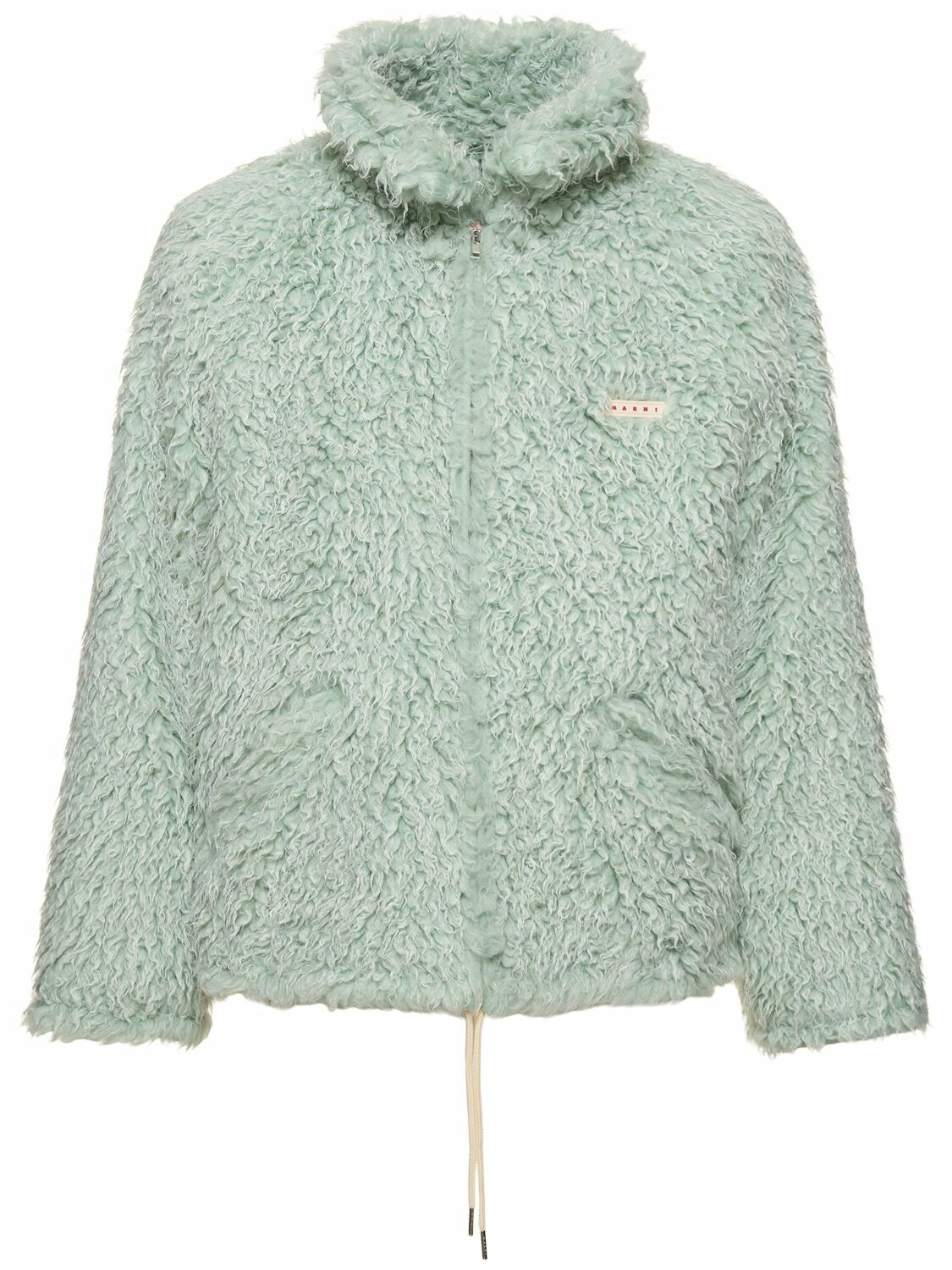 【関税込み】marni Long Pile Shaggy' hooded jacket MARNI Long Pile Shaggy Fur Jacket with Hood Marni