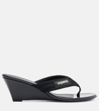 Coperni Logo wedge thong sandals