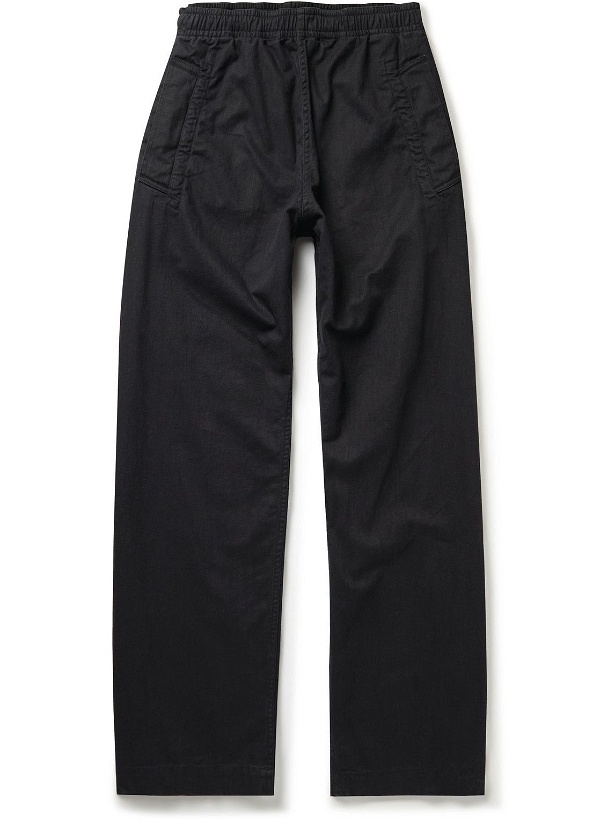 Photo: Margaret Howell - MHL Wide-Leg Indigo-Dyed Cotton-Twill Trousers - Blue