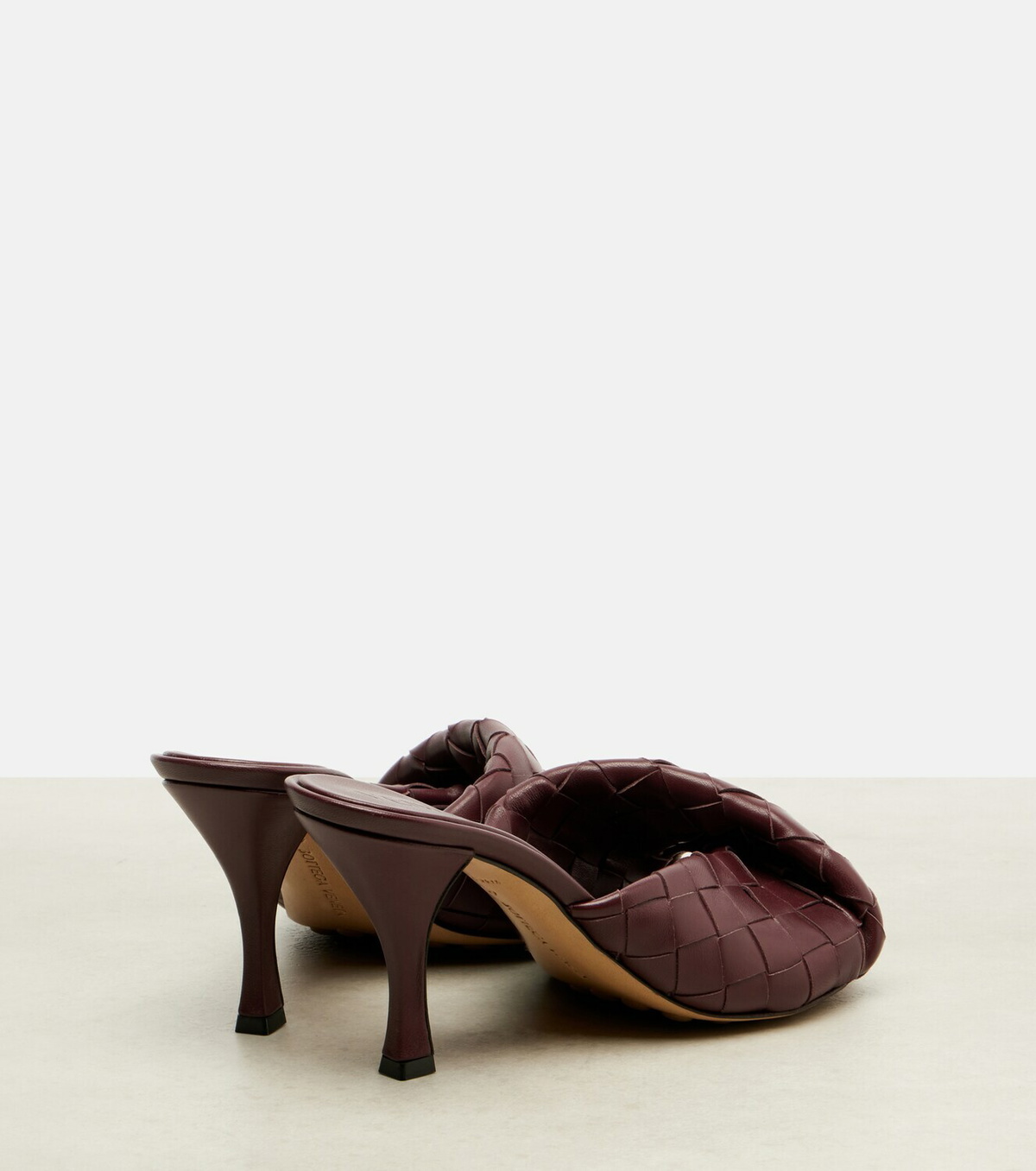 Bottega Veneta Blink 80 Intrecciato leather mules