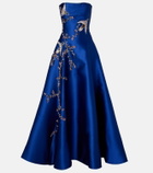 Costarellos Mavia embellished bustier gown
