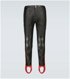 Alexander McQueen Leather stirrup pants