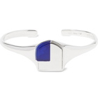 Maison Margiela - Sterling Silver and Enamel Cuff - Men - Silver