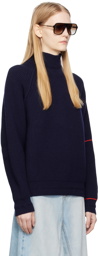 Victoria Beckham Navy Oversized Sweater