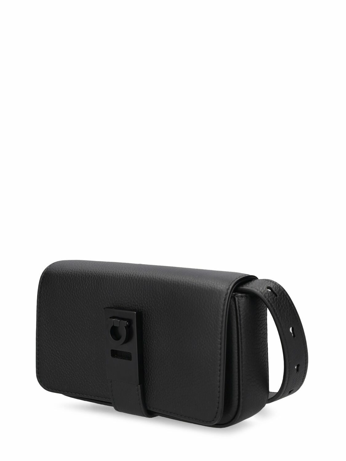 FERRAGAMO - Twins Logo Leather Shoulder Bag Salvatore Ferragamo