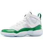 Air Jordan Men's Jumpman Two Trey Sneakers in White/Lucky Green