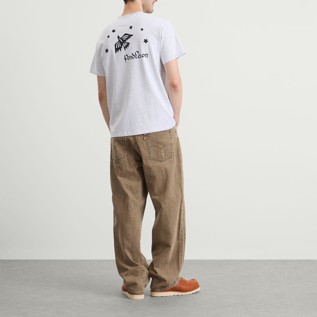 Pendleton Men's Star Bird T-Shirt in Heather Grey
