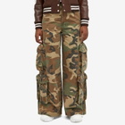 AMIRI Women's Camo Baggy Cargo Pants in Green Camo