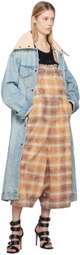 R13 Orange Jumbo Overalls