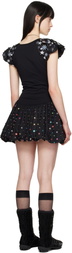 Chopova Lowena Black Angelica Minidress