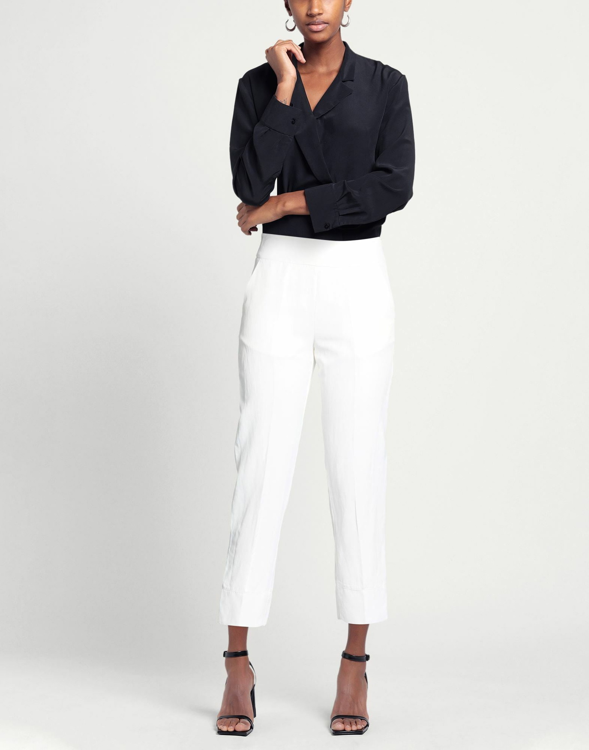 Alessia Santi Womens Pants in White