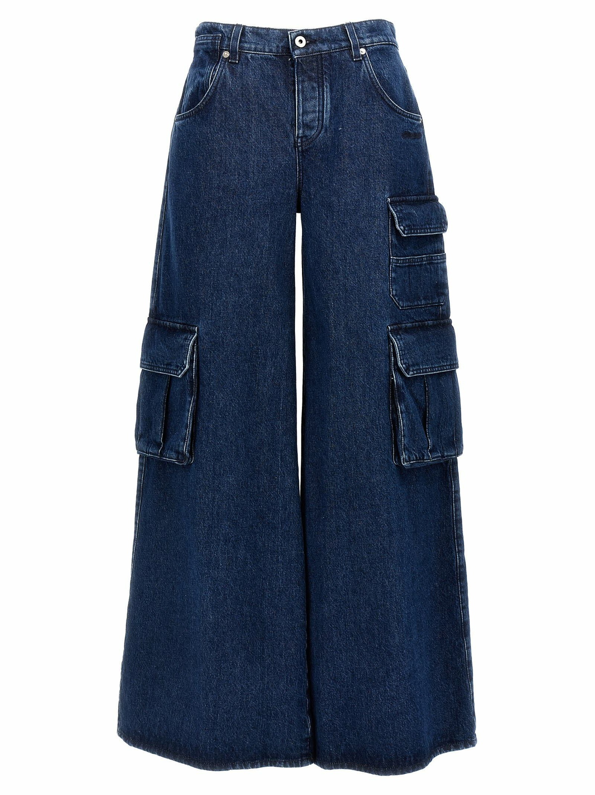 OFF-WHITE cargo jeans with harness details Blue Off-White