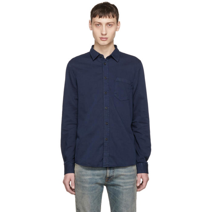 Photo: Nudie Jeans Navy Henry Shirt