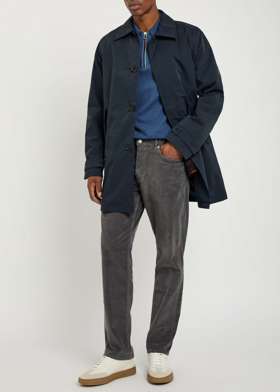 PS Paul Smith Layered Nylon Coat Navy