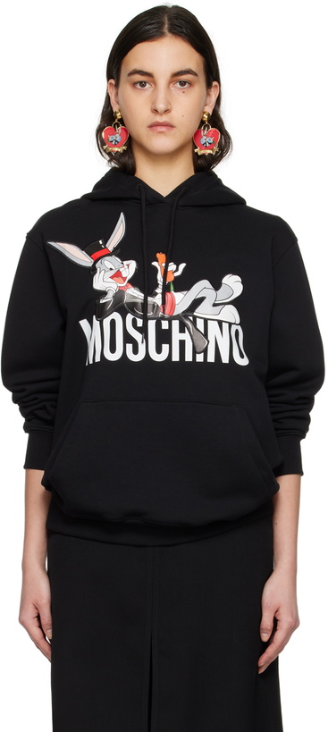 Photo: Moschino Black Bugs Bunny Hoodie