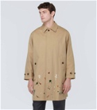 Undercover Embellished cotton gabardine trench coat