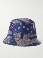 UNIVERSAL WORKS - Bandana-Print Cotton-Twill Bucket Hat - Blue