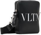 Valentino Garavani Black Leather Messenger Bag