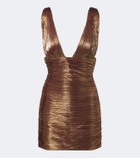Retrofête Mita lamé minidress
