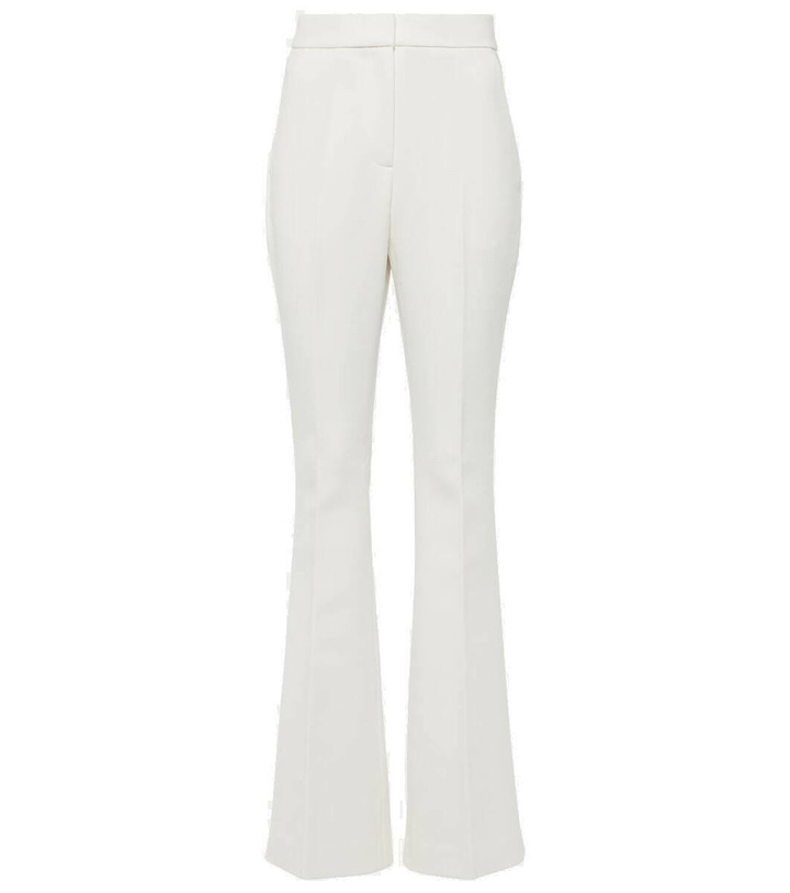 Photo: Rebecca Vallance Bridal Evelyn mid-rise crêpe bootcut pants