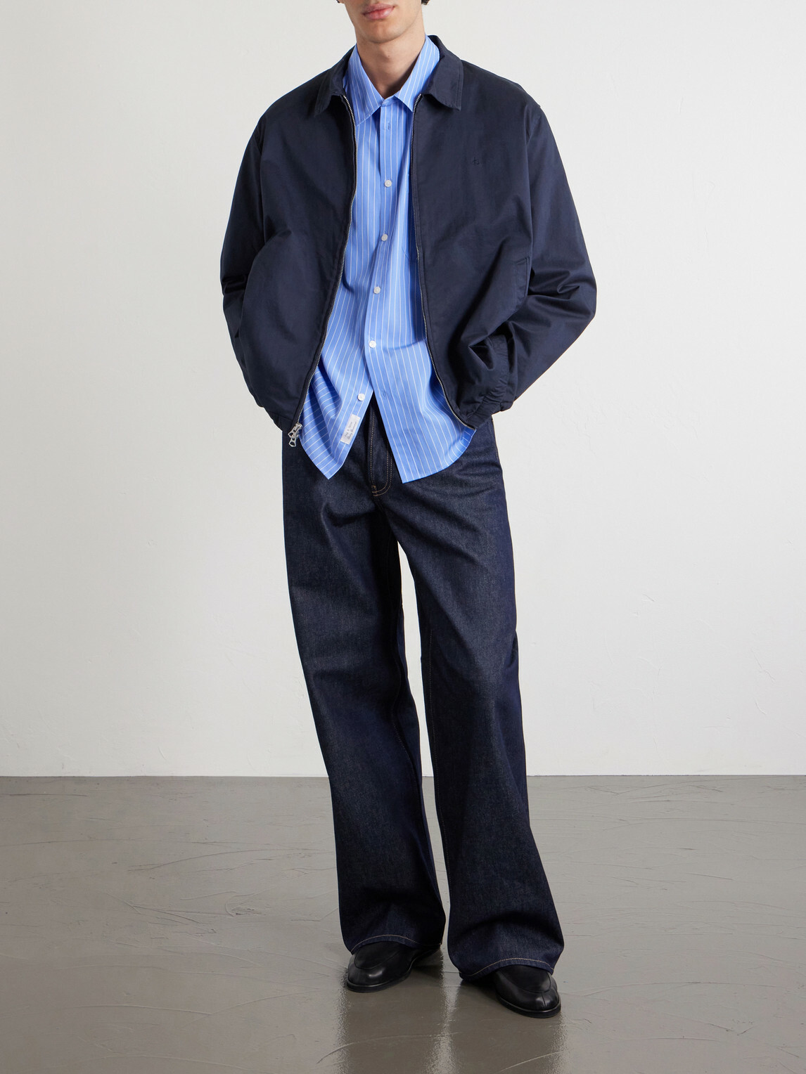 Rag & Bone - Striped Cotton-Poplin Shirt - Blue