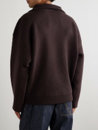 Bottega Veneta - Oversized Layered Wool Sweater - Brown