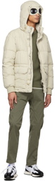 C.P. Company Off-White Down Flatt Goggle Jacket