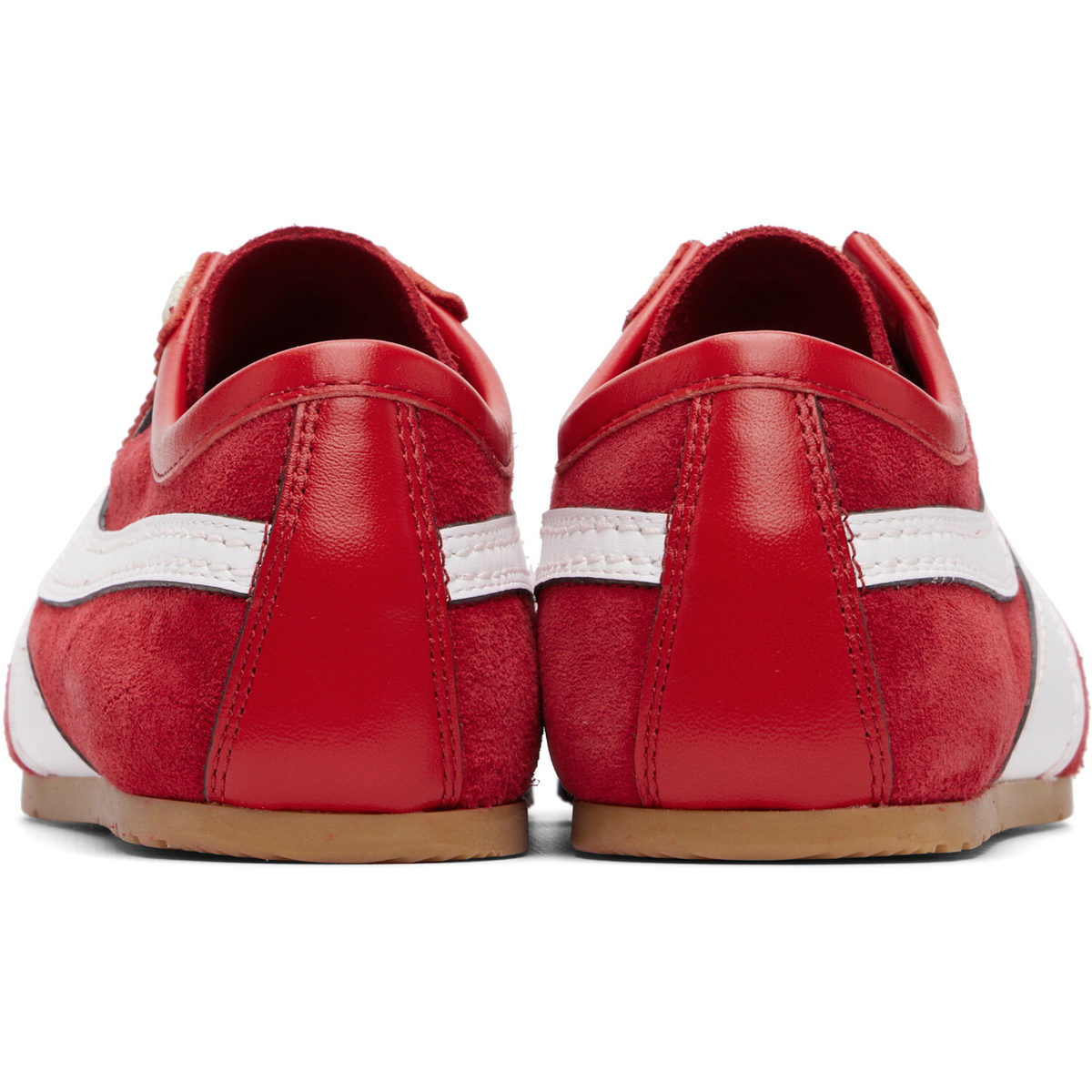 Dries Van Noten Red Suede Sneakers