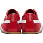 Dries Van Noten Red Suede Sneakers