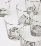 Fornasetti Tema e Variazioni set of 6 glasses