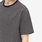 Balmain Men's Monogram Oversized T-Shirt in Grey/Black