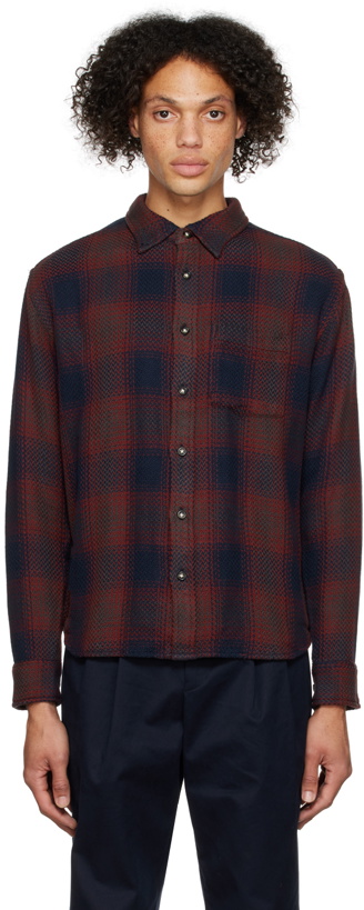 Photo: Corridor Navy & Red Acid Plaid Shirt