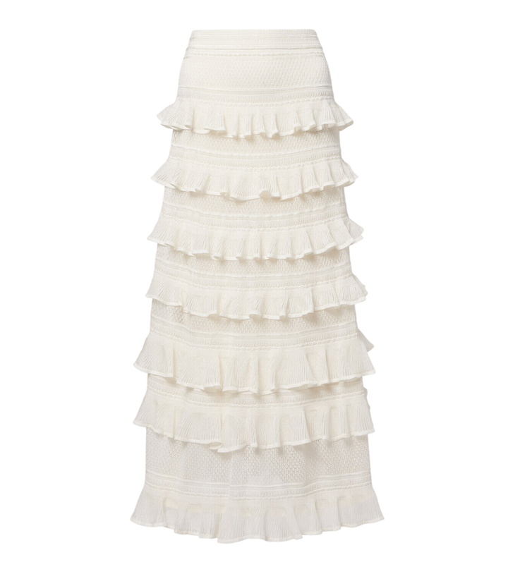Photo: Zimmermann Luna ruffled tiered maxi skirt