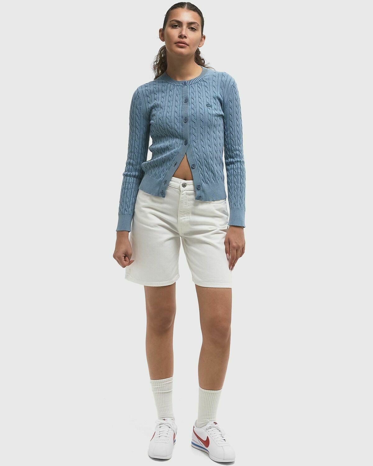 Lacoste TRICOT Blue Womens Zippers & Cardigan