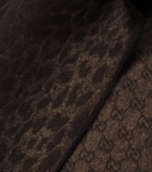 Gucci GG jacquard wool scarf