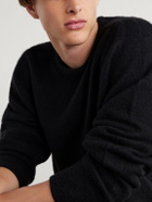 A.PRESSE - Brushed Cashmere Sweater - Black