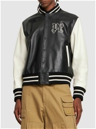 PALM ANGELS - Monogram Classic Leather Varsity Jacket