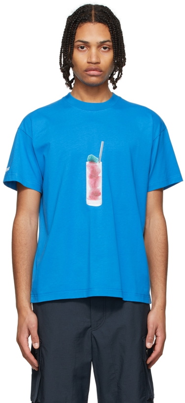 Photo: Jacquemus Blue 'Le T-Shirt Cocktail' T-Shirt
