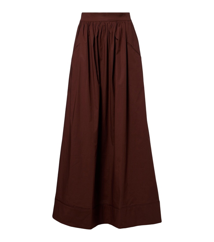 Photo: Adriana Degreas Pleated cotton maxi skirt